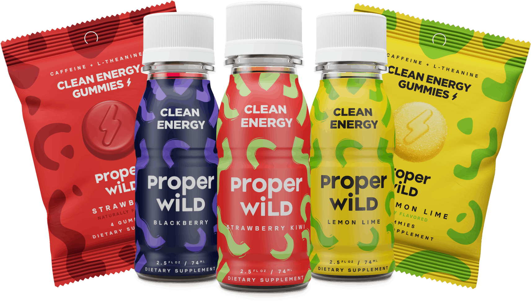 Proper Wild Energy Shots and Gummies